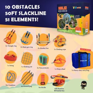 Ninja Obstacle Course Line - kidwee - the set