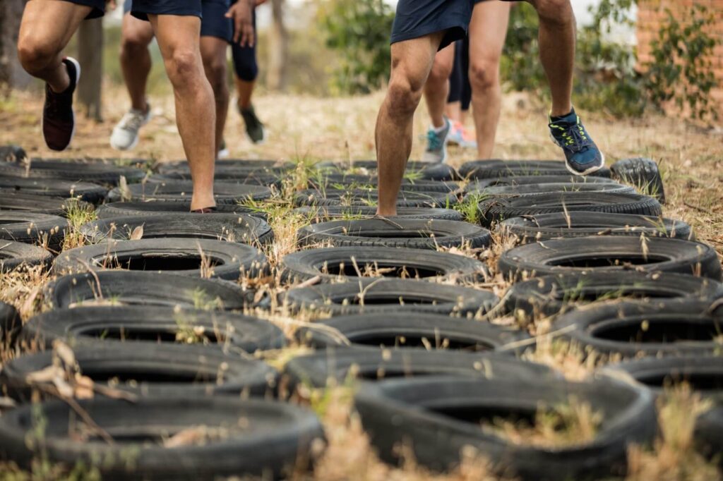 youth group obstacle course ideas tire obstacle course